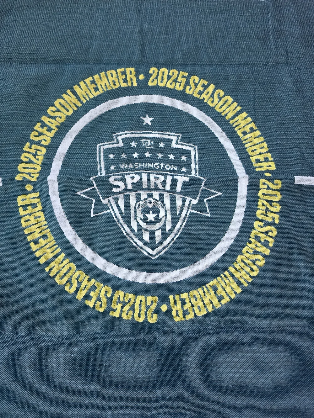 Washington Spirit Season Member Teal Soccer Throw Blanket